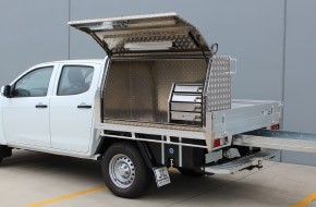 Angled 4 draw unit - fit into toolboxes