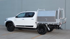 Tradesman Tray with Toolboxes and short dropsides 